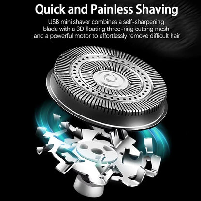 Electric Mini Shaver Rechargeable Type-c. Men Women Home Razor